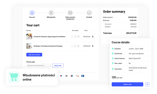 ico-From course creation to sales and delivery