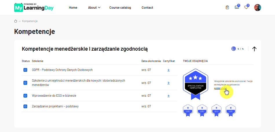 lms mylearningday kompetencje 3