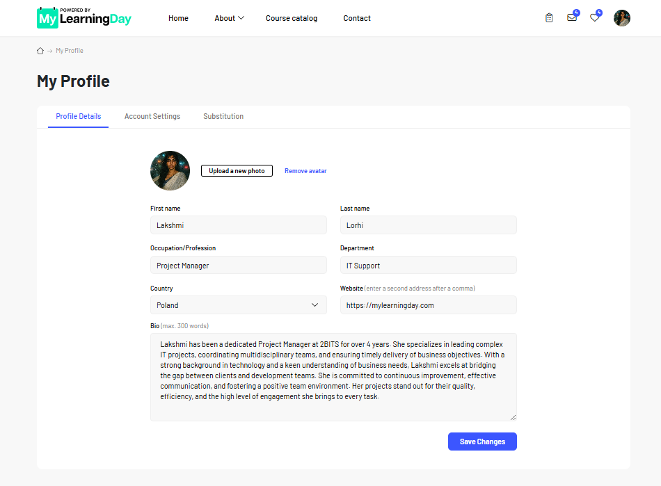 lms mylearningday user profile 2